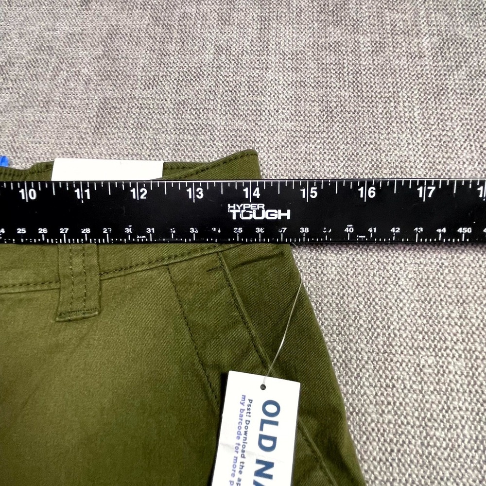 Old Navy OGC Chino Pants Womens Medium Olive Green High Waisted Tapered Straight - Picture 6 of 12